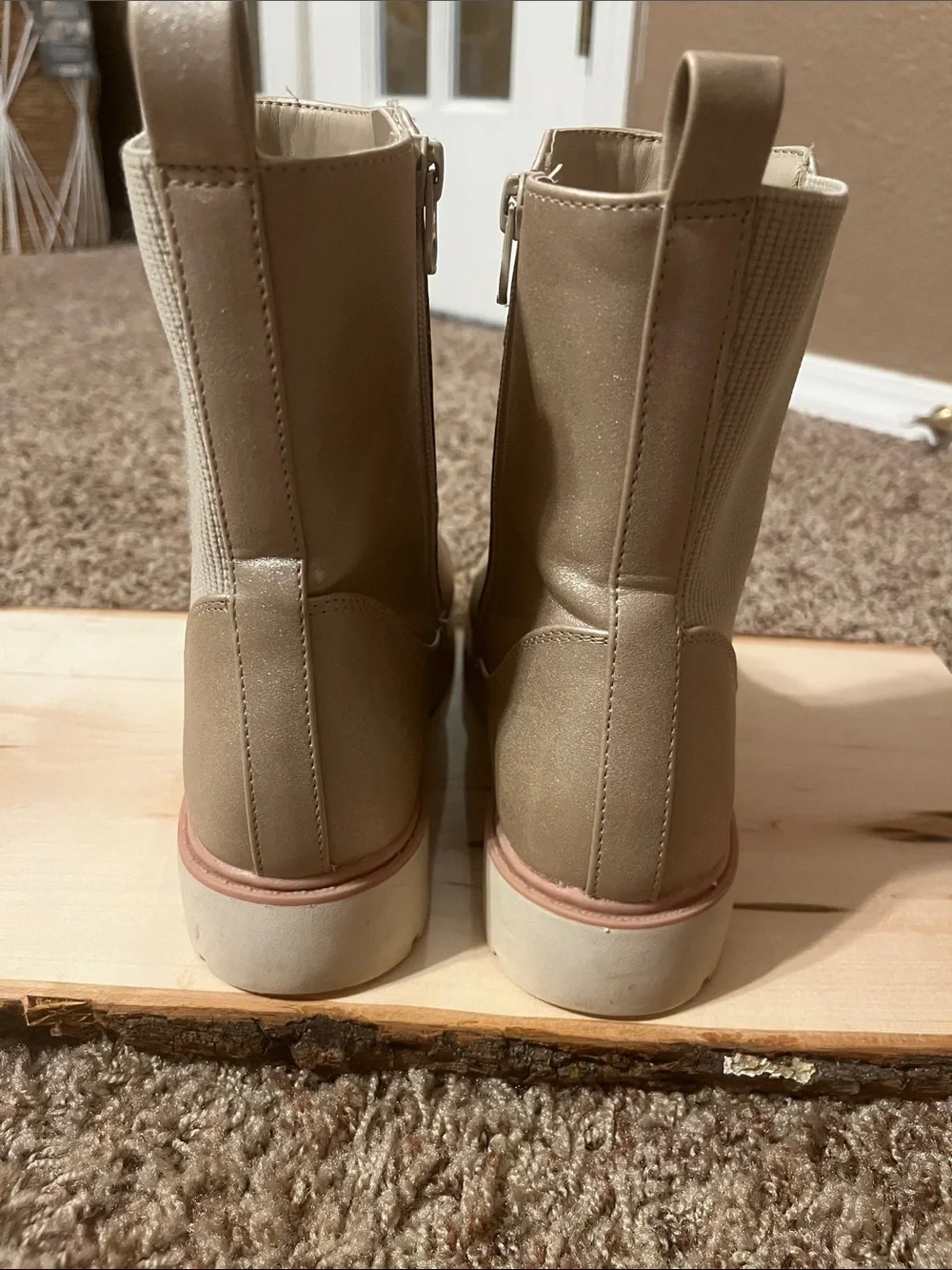 Art Class Girls Gold Shimmer Boots